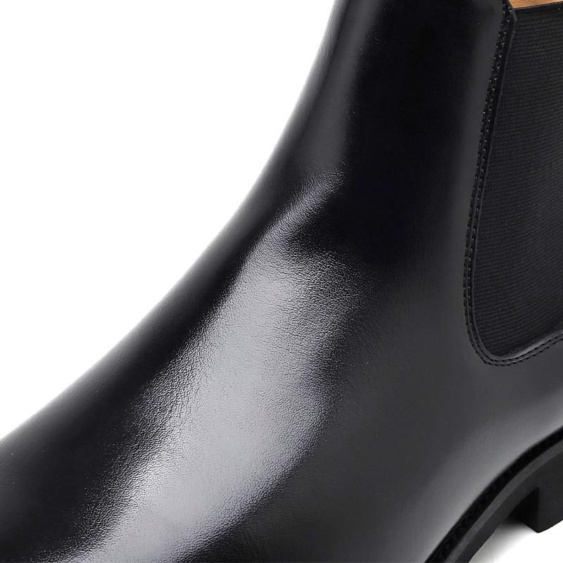 Nischenmarke Originaldesign Klassischer britischer Stil Chelsea Boots für Herren Schwarz Braun Spitz Lässig Hochzeit Bankett Lederschuhe