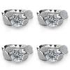 Exquisite Claw Leaf Ring Wedding Charming Engagement Ring Jewelry For Women Gift
