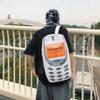 New Personality Spoof Mobile Phone Backpack Casual Versatile Large Capacity Student School Bag Travel Backpack
