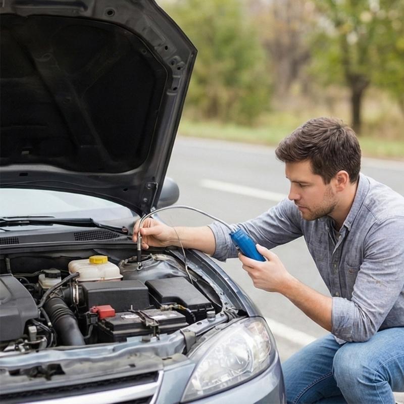 Universal Brake Fluid Detector with Metal Probes for Long Lasting Moisture Detection In Car Motorcycles Easy Operate