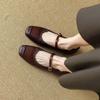 It's So Soft That I Don't Want To Take It Off! It's So Easy To Wear New Single Shoes, Women's Flat Shoes, Grandma Shoes, French Retro Mary Jane Shoes.