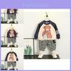 Trendy Boys Spring Outfit Set For Kids Stylish Two Piece Hoodless Sweatshirt