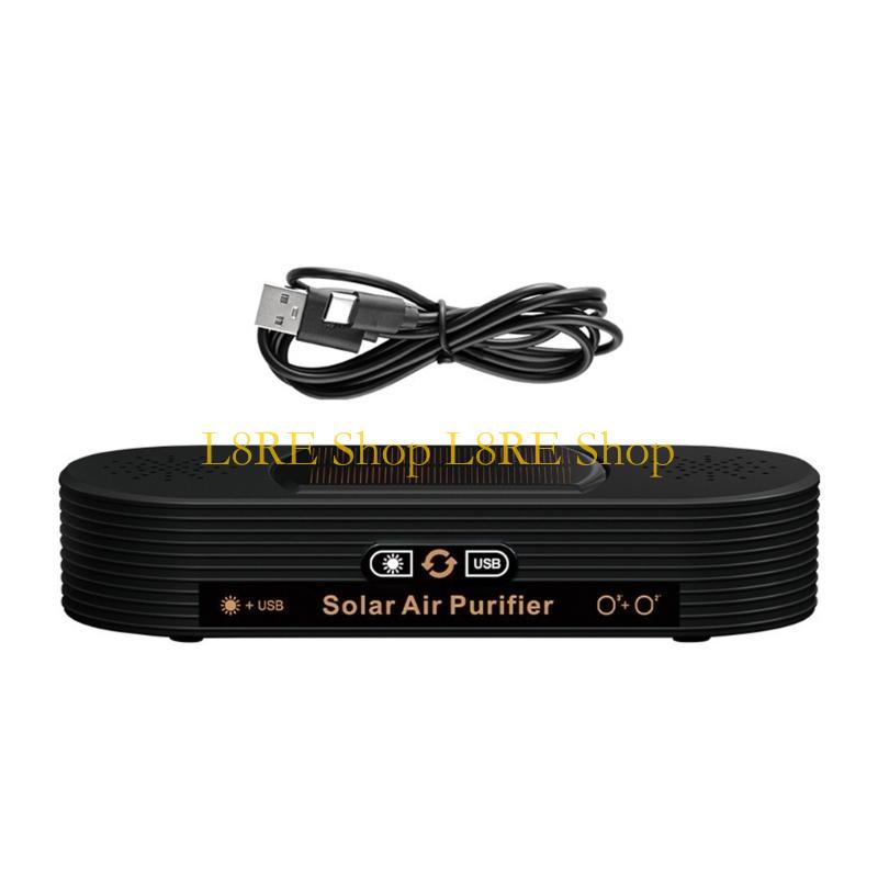 L8RE Solar/USB Car Air Purifiers Fresher Air Odor Removal Smokes Odor Removal Plastic
