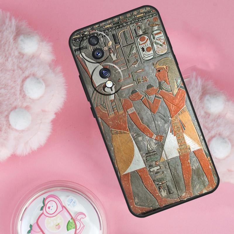 Egypt Pharaoh Mural Case For Honor Magic 7 Lite 5 6 Pro Honor 200 50 70 90 Lite X9b X9a X8b X8a X8 X9 X9c Cover