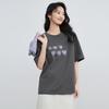 Elva' Island Women's Heart Print Loose Fit Short Sleeve T-Shirt
