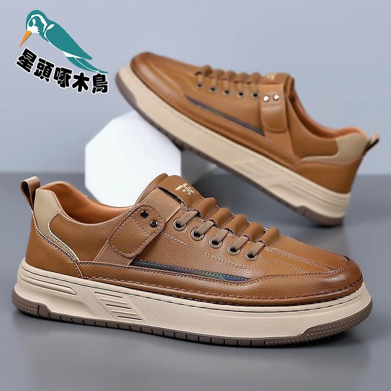 2025 autumn new men's sports style casual board shoes men's handmade online versatile shoes