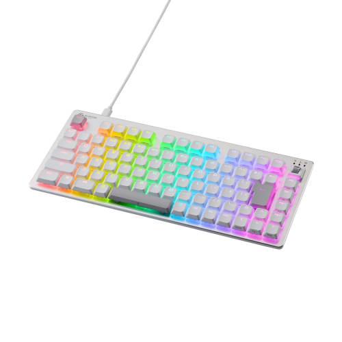 ELECOM Rapid Trigger Gaming Keyboard V Custom VK720AL Wired Magnetic Analog Detection Switch 75% Size Low Profile White TK-VK720ALWH