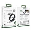 USB-A - USB-C 3A cable with magnetic organizer 1.2m - black