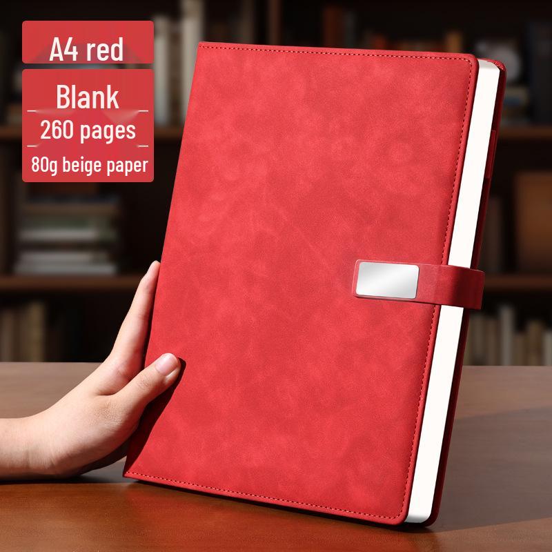 A4 Premium Leather Notebook for Business, Office, or Study - Customizable with Logo