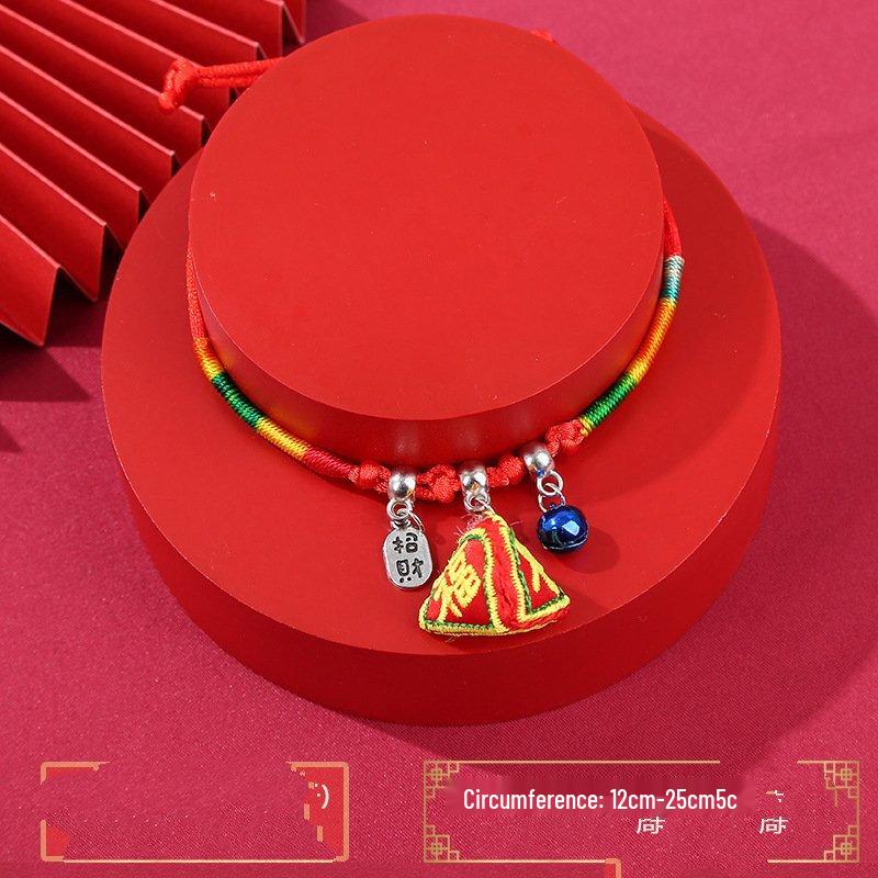 

Dragon Boat Festival Five-Color Rope Zongzi Sachet Bracelet