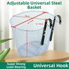 Easy to Install Mesh Storage Bike Basket Universal Metal Hanging Basket Outdoor Cycling Basket