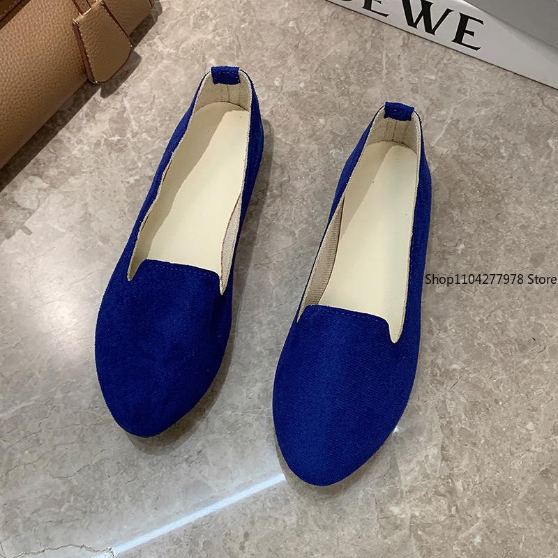 Fashion Spring Summer Women Flat Shoes Woman Ballet Flats Candy Color Ladies Shoes Large Size 43 Women's Casual Shoes Female Loafers