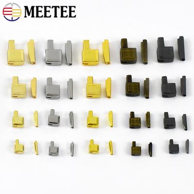 10/20/30Sets Meetee 3# 5# 8# 10# Zipper Stopper Slider Latch Retainer Insert Box Pin Open-End Zippers Bottom Socket Repair Kits