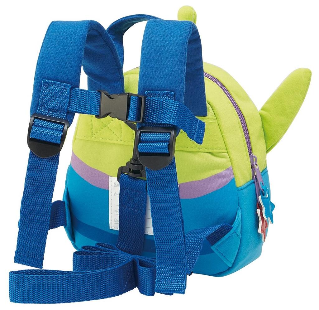 Skater Die-Cut Backpack, Sweatshirt Material with Harness, Alien, Disney Design, RNHD1