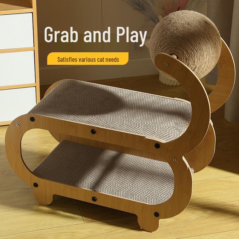 JINGRUIXIANG Multi-functional Cat Scratcher & Lounge Bed
