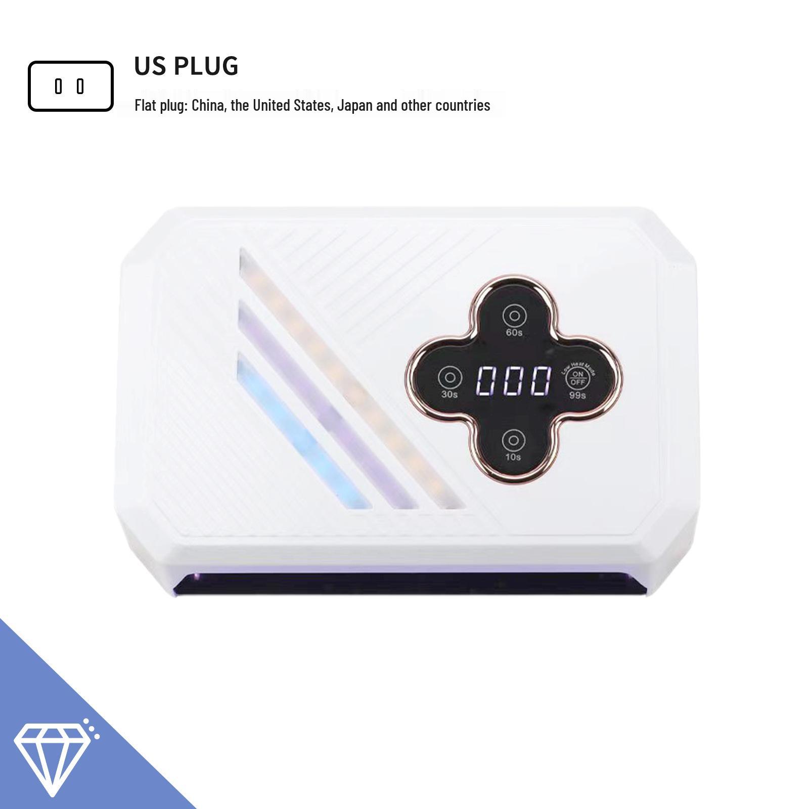 

LED Dual Light Source Nail Art Curing Lamp 268W - Touch Screen Nail Dryer and Light Therapy Machine