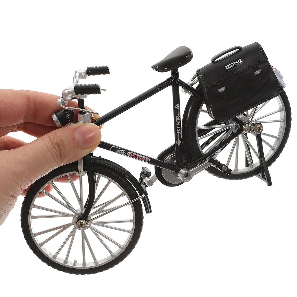 DIY Bicycle Model Small Bike Figurine Adornment Vintage Style Miniature Ornament