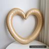 Heart-Shaped Aluminum Film Photo Frame with Bow Accents for Birthday Parties