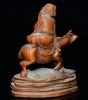 Chinesischer Buchsbaum Holzschnitzerei Figur Statue Holzskulptur Heimdeko Kunst