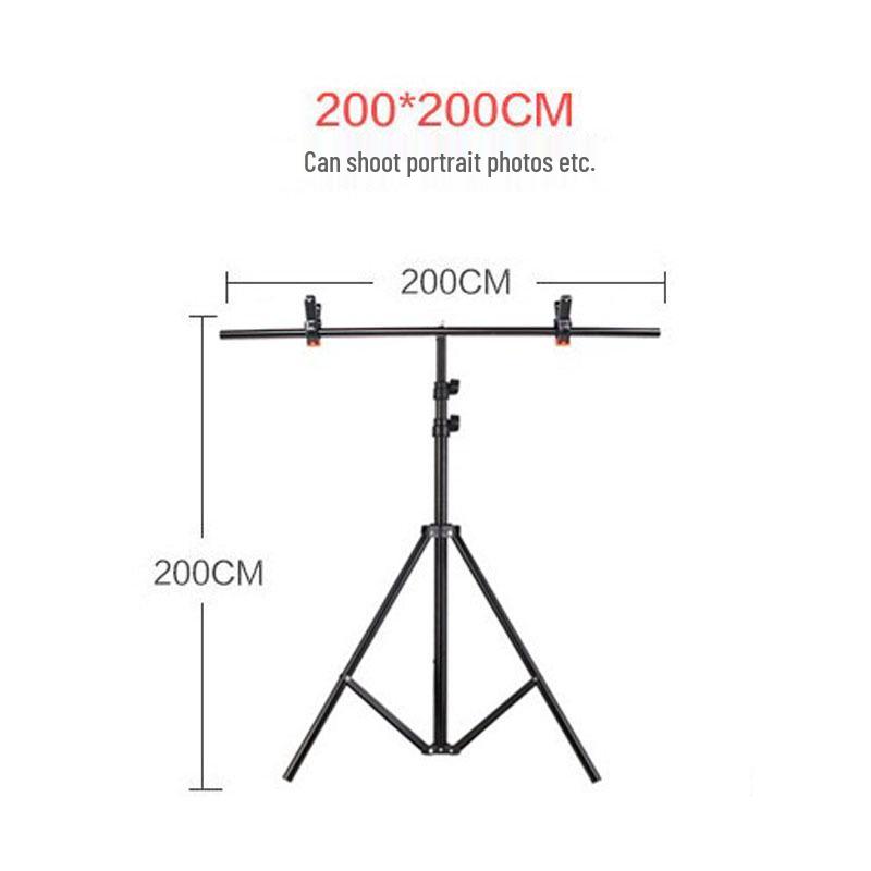 T-Shaped Bracket Background Stand for Photography and Live Broadcast