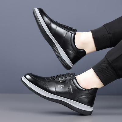 Men's Shoes 2025 New Men's Casual Leather Shoes Men's Shoes Low-top Student Versatile Running Shoes