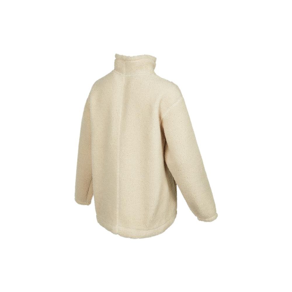 Nike Fleece Knit Pullover Half-Zip Stand Collar Jacket Women Jackets Yellow DD6475-206