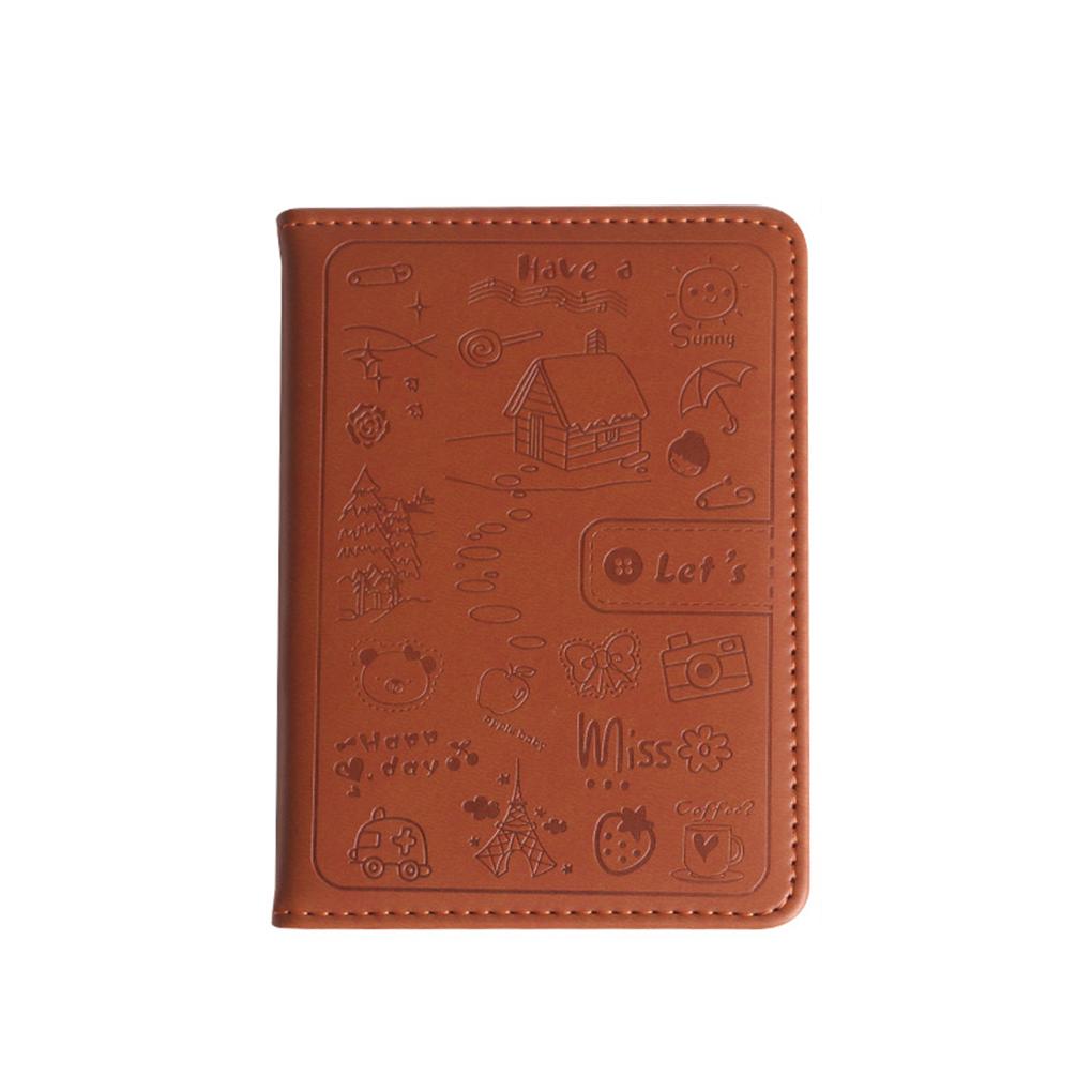 

Lovely Notebook PU Leather Cover A6 Time Planner Organizer Personal Diary Daily Memos Travel Journal Agenda коричневый