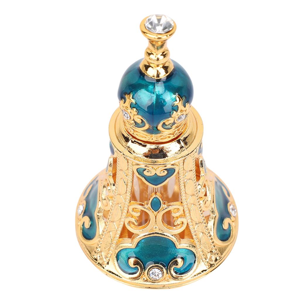 Vintage Perfume Bottle Reusable Zinc Alloy Middle Eastern Hollow Out Sealed Liquid Bottle