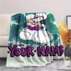 1PC Custom Name Diddl Patterned Flannel Blanket Suitable For All Seasons for Home Decor Warmth and Comfort Gifts Holiday Present
