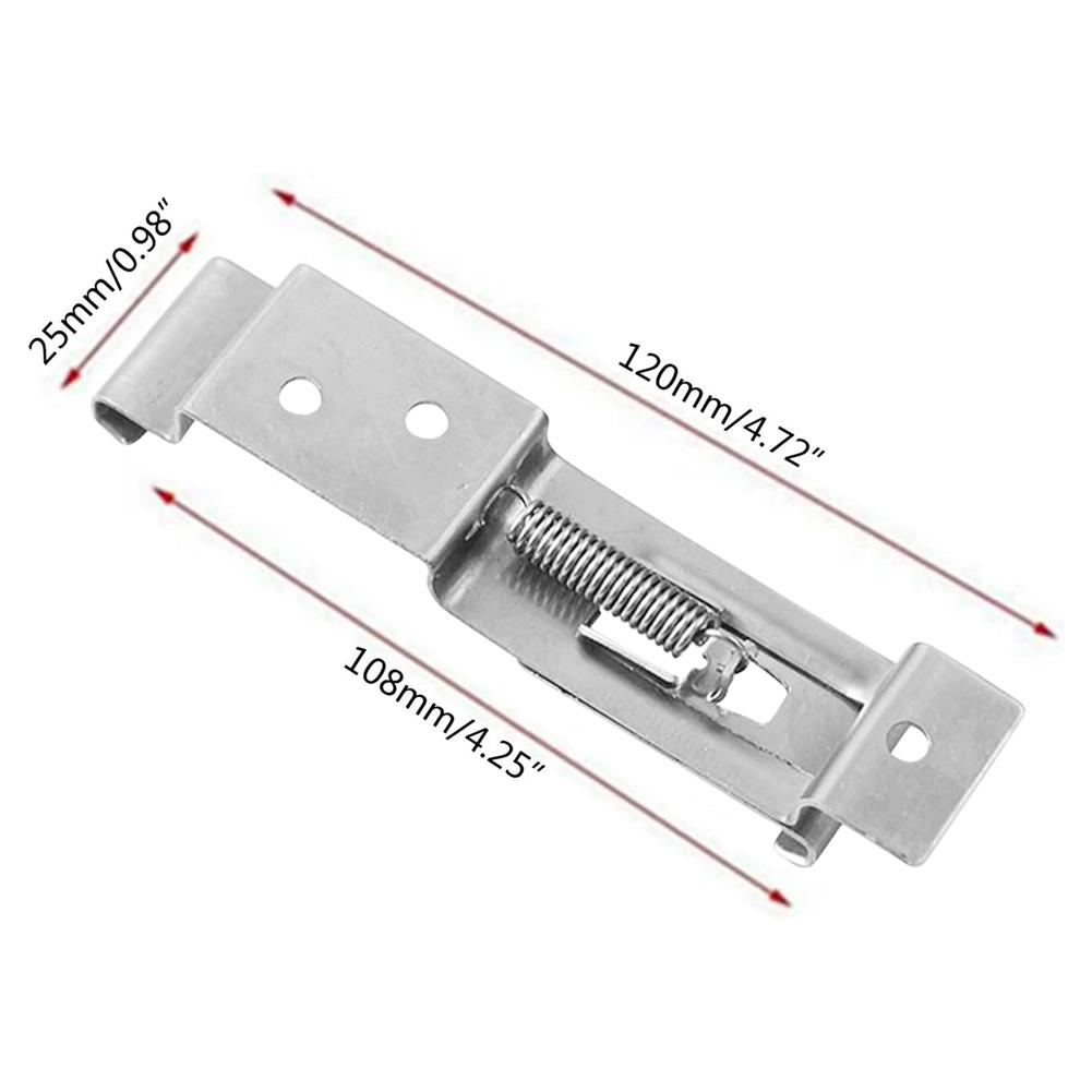 2PCS Car License Plate Bracket Rectangular Car Frame Holder Clamps Spring Loaded Trailer Number Plate Clips for RV Truck Trailer