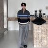 Men's Trendy Loose Half-Zip Knit Pullover for Fall and Winter