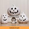 Luminous White Pumpkin Lantern: Large Halloween Decoration for Shopping Malls & Theme Events