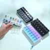 New Hot Premuim Portable Large Weekly Pill Box Organizer Cases 7 Day 14 Grids Storage for Medicine Vitamin Supplements Fish Oils
