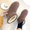 Women's Large Size 2025 Flat Heel Snow Boots - Autumn/Winter Warm Velvet Cotton Shoes