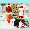 Creative And Festive Christmas Wine Bottle Cover Featuring Adorable Knitted Snowman Design