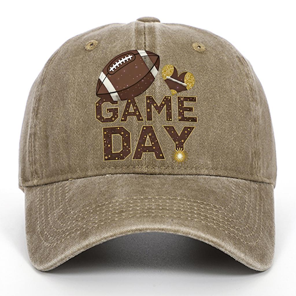 Men's and women's rugby printed baseball caps, outdoor sun protection hats suitable for daily wear and sports leisure,adjustable