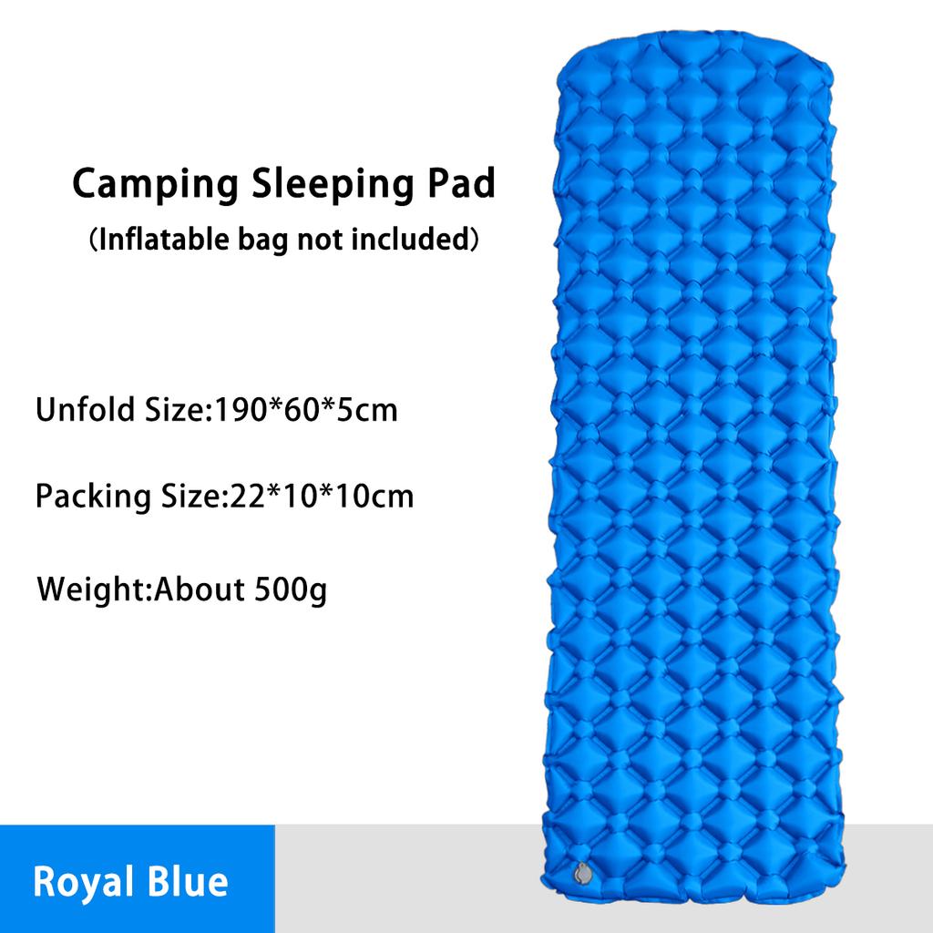 Basics Camping Sleeping Pad Water Resistant Ultralight, Portable Outdoor Air Cushion Sleeping Mat for Hiking and Backpacking