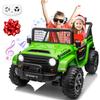 24V Ride on Truck Car w/Remote, XL 2 Seater Outdoor Toys 4WD/2WD Switchable, 4x200W Motor Power Four Wheels, Electric Car for Bi