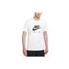 Men's Air Large Logo Printing Sports Round Neck Short Sleeve White T-Shirt DD3352-100