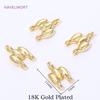 11mm*7mm 18K Gold Plated Brass 2-row Connectors For Bracelets Making,Connectors For Jewelry,DIY Necklaces Making Accessories