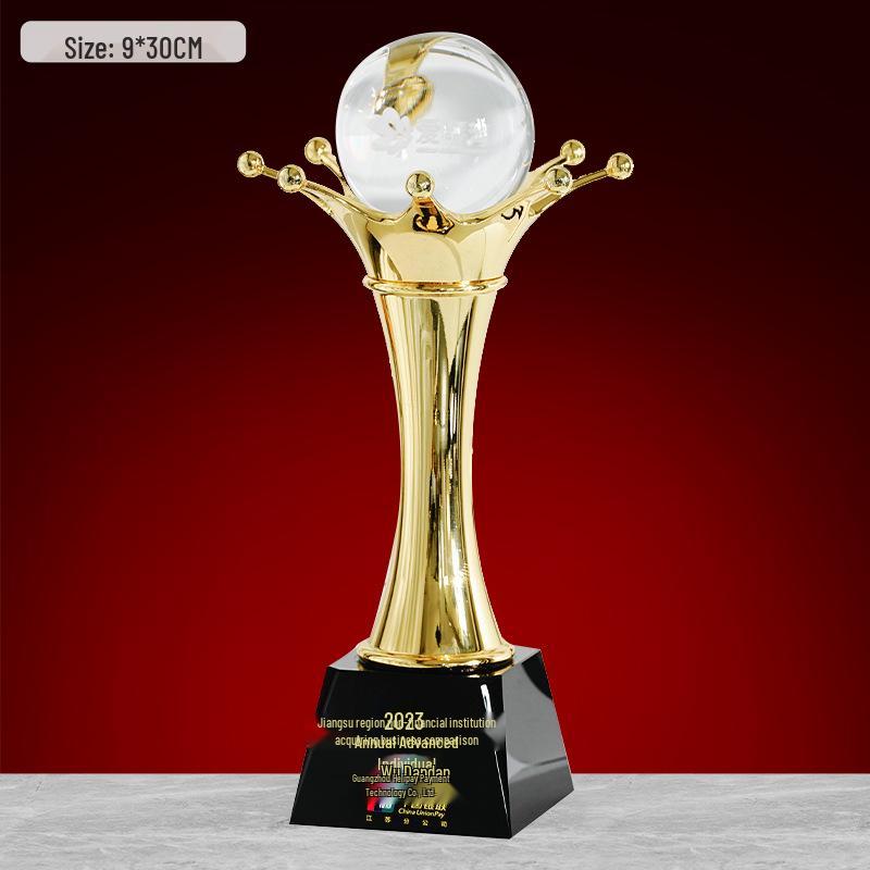 Gold, Silber, Bronze Sternburst Verdrehte Säule Trophäe - Firmen Gedenkpreis