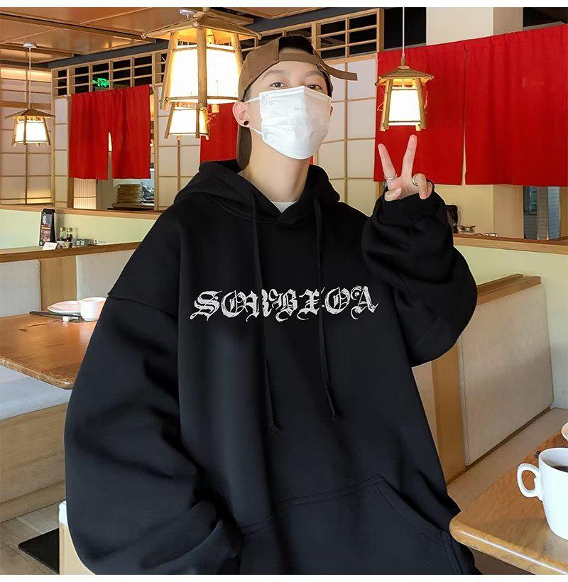 2024 Men's Heavyweight Hooded Sweatshirt - High Quality Loose Fit, Plus Size, Autumn/Winter Collection