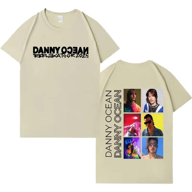 Rapper Danny Ocean Trendy Graphics Tee Shirt 2026 Summer Mens Fashion Casual Y2K Clothing Gothic Crewneck Short Sleeves Top