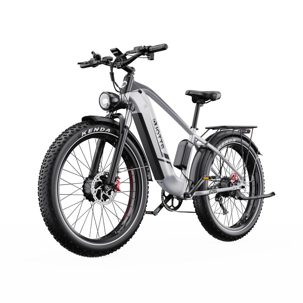 Elektrofahrrad Duotts F26, Doppelmotor 750W, 48V 20AH Akku, Höchstgeschwindigkeit 55 km/h, Reichweite 120 km, 26x4,0 Zoll Reifen