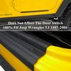 Car Door Sill Scuff Plate Pedal Entry Guard Stickers Protector Cover for Jeep Wrangler TJ 1997-2006 Interior Accessories