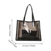 2pcs/set Summer Transparent Totes Bag Waterproof Shopping Bag Portable Jelly Shoulder Bag  For Women