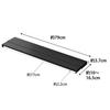 Yamazaki (Yamazaki Industries) Extendable Depth Exhaust Vent Cover for 75cm Stovetops, Black, Approx. W79 x D10-16.5 x H3.7cm, Tower Stovetop Back