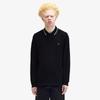 Fred Perry [M3636] Long Sleeve Twin Tip Fred Perry Shirt - Black/Ecru/Laurel Green Afpm2433636-W54