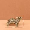 Vintage Brass Dragon Turtle Keychain Ornament: Personalized Gift for Men and Women