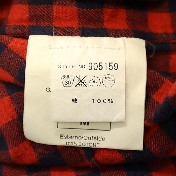 GOLDEN GOOSE DELUXE BRAVO check Long sleeve shirt M Red x black Men's Used
